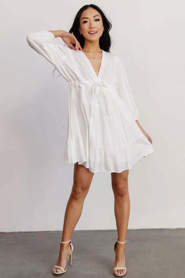 Baltic Born Cover Ups Women Amelia Boho Mini Dress Off White