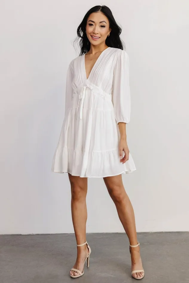 Baltic Born Cover Ups Women Amelia Boho Mini Dress Off White