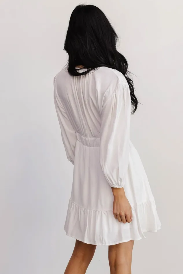 Baltic Born Cover Ups Women Amelia Boho Mini Dress Off White