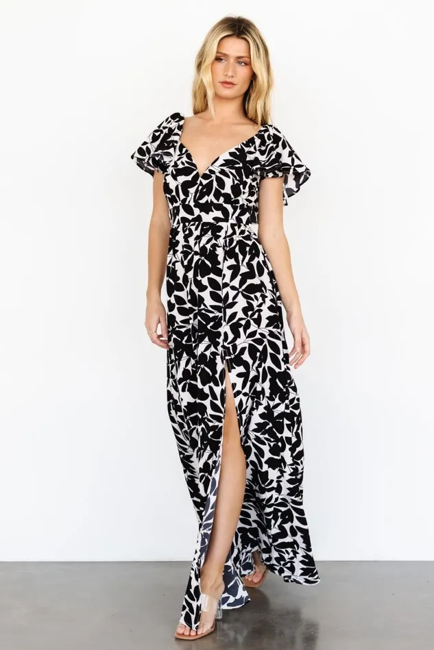Baltic Born Maxi Dresses Women Adira Maxi Dress Black Floral Baltic Born Maxi Dresses Women Adira Maxi Dress Black Floral