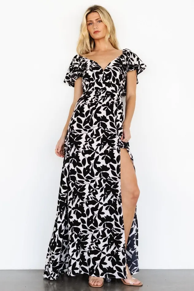 Baltic Born Maxi Dresses Women Adira Maxi Dress Black Floral Baltic Born Maxi Dresses Women Adira Maxi Dress Black Floral