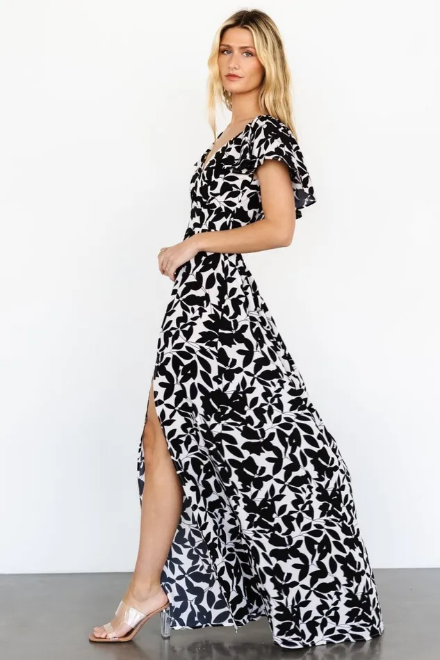 Baltic Born Maxi Dresses Women Adira Maxi Dress Black Floral Baltic Born Maxi Dresses Women Adira Maxi Dress Black Floral