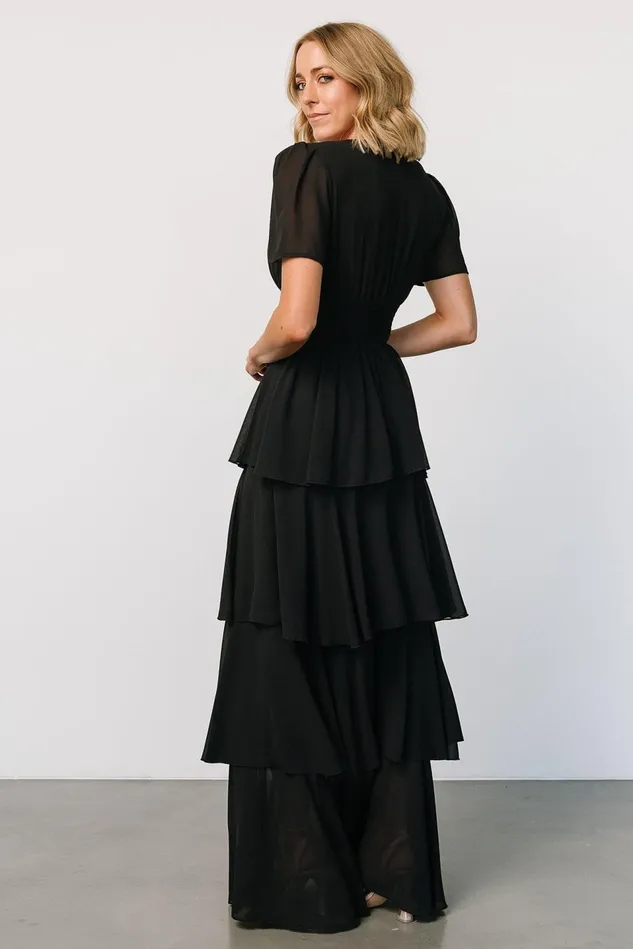 Baltic Born Maxi Dresses Women Montaigne Ruffle Maxi Dress Black