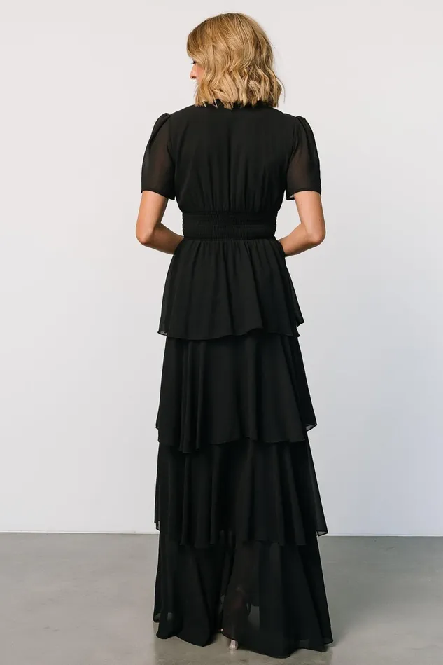 Baltic Born Maxi Dresses Women Montaigne Ruffle Maxi Dress Black