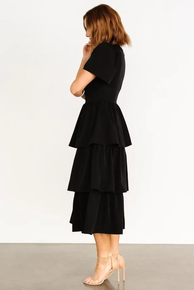 Baltic Born Midi Dresses Women Cadenza Tiered Maxi Dress Black
