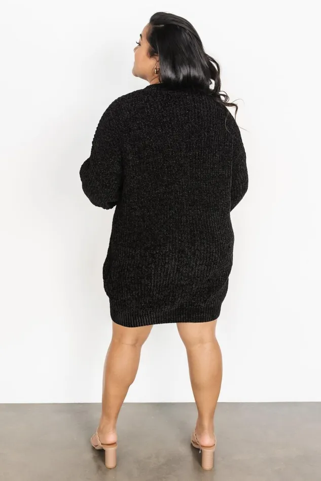 Baltic Born Short Dresses Women Christa Sweater Dress Black Baltic Born Short Dresses Women Christa Sweater Dress Black