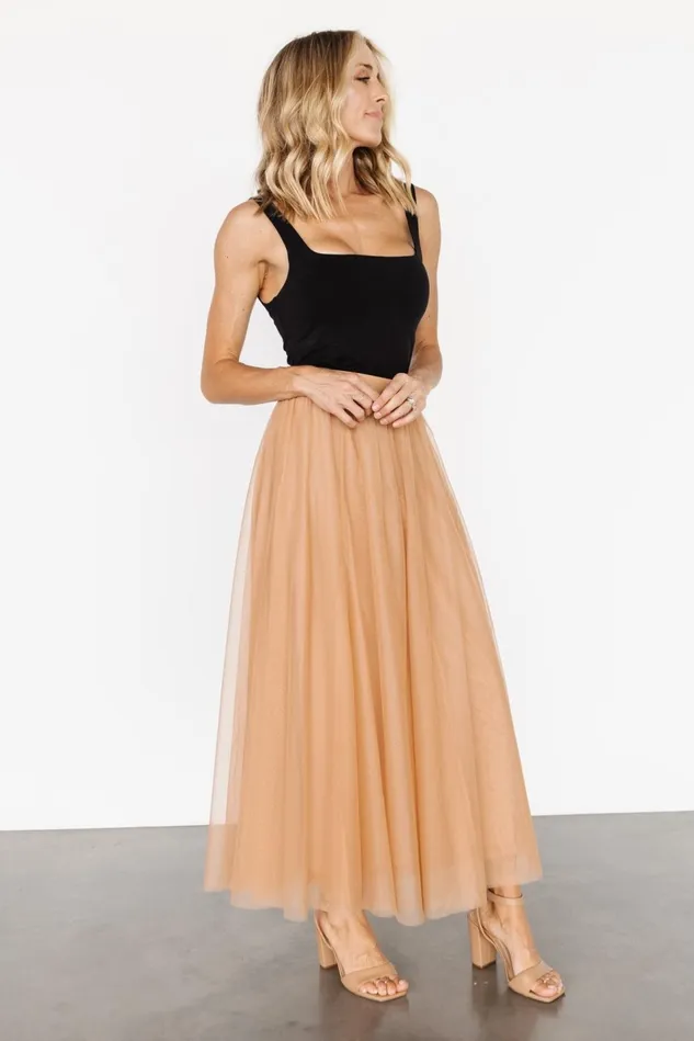 Baltic Born Skirts Women Mila Tulle Skirt Caramel Baltic Born Skirts Women Mila Tulle Skirt Caramel