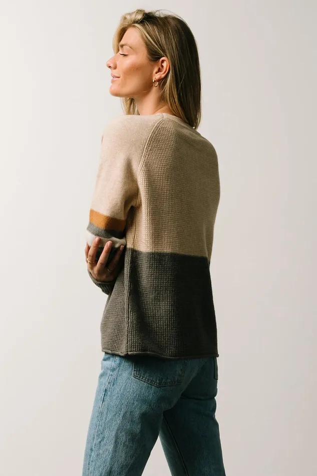 Baltic Born Sweaters Women Baylor Color Block Sweater Natural Multi Baltic Born Sweaters Women Baylor Color Block Sweater Natural Multi