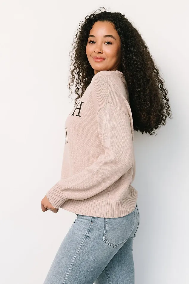 Baltic Born Sweaters Women Beach Bum Knit Sweater Top Sand Baltic Born Sweaters Women Beach Bum Knit Sweater Top Sand