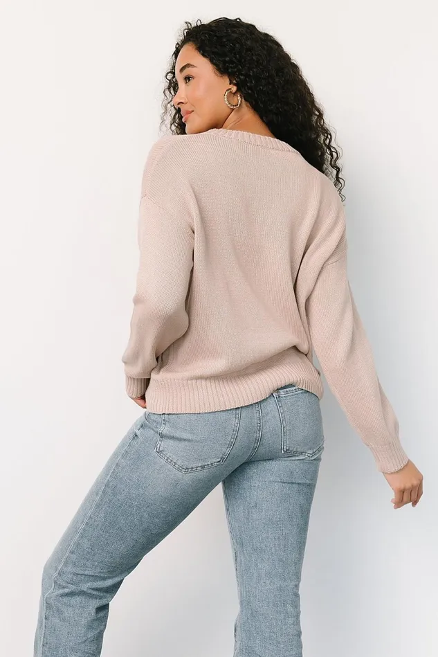 Baltic Born Sweaters Women Beach Bum Knit Sweater Top Sand Baltic Born Sweaters Women Beach Bum Knit Sweater Top Sand