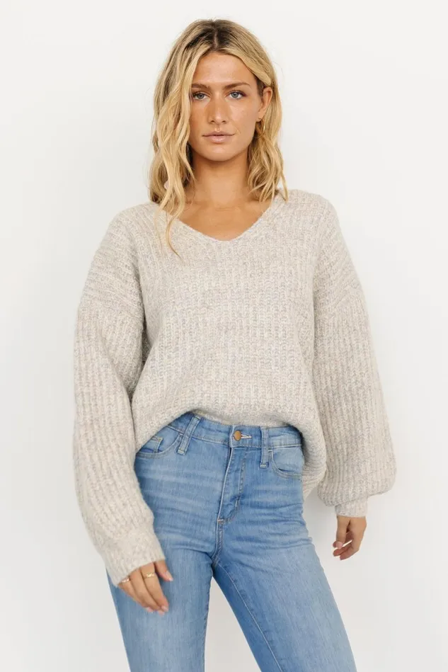 Baltic Born Sweaters Women Brynna Bubble Sleeve Sweater Multi