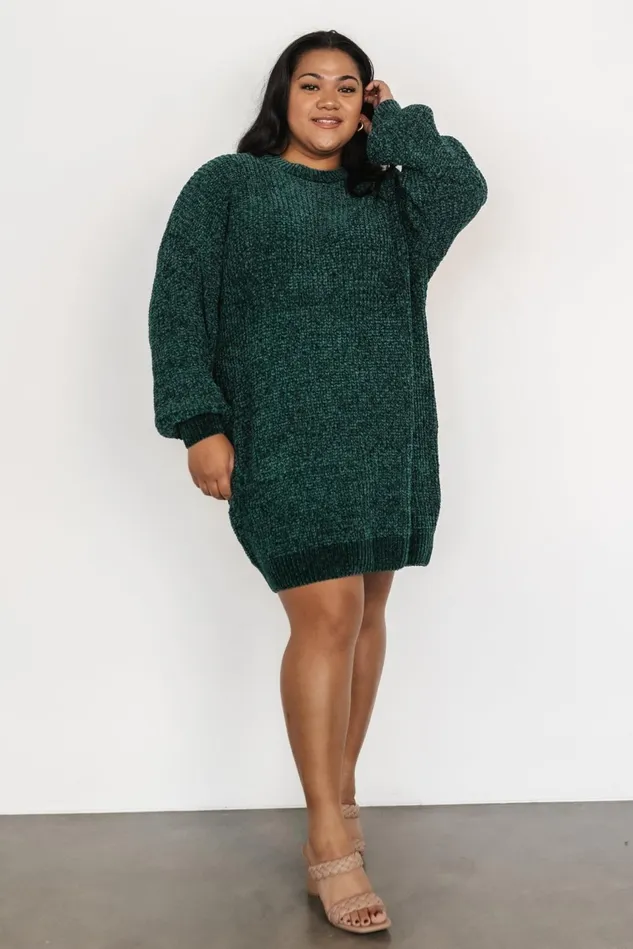 Baltic Born Sweaters Women Christa Sweater Dress Emerald Baltic Born Sweaters Women Christa Sweater Dress Emerald