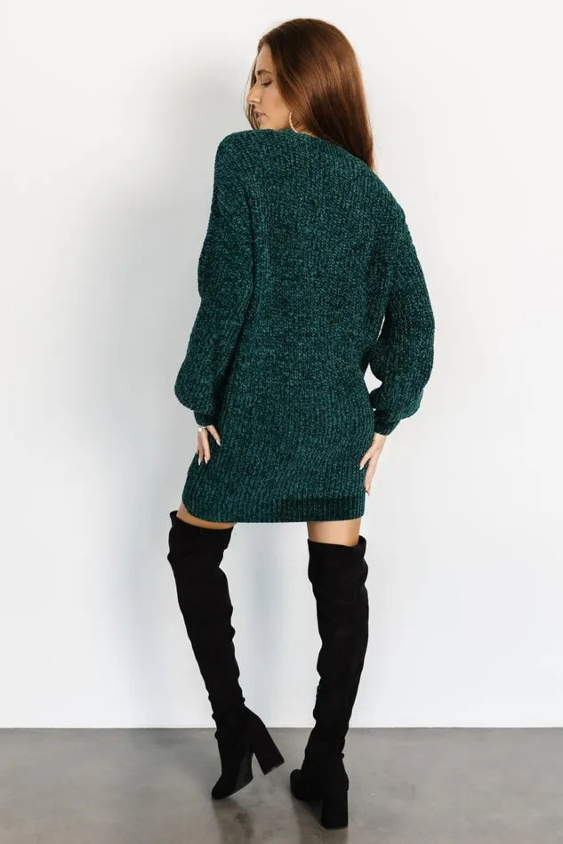 Baltic Born Sweaters Women Christa Sweater Dress Emerald Baltic Born Sweaters Women Christa Sweater Dress Emerald