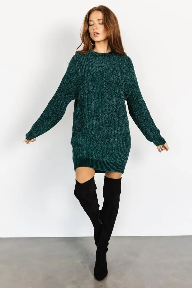 Baltic Born Sweaters Women Christa Sweater Dress Emerald Baltic Born Sweaters Women Christa Sweater Dress Emerald