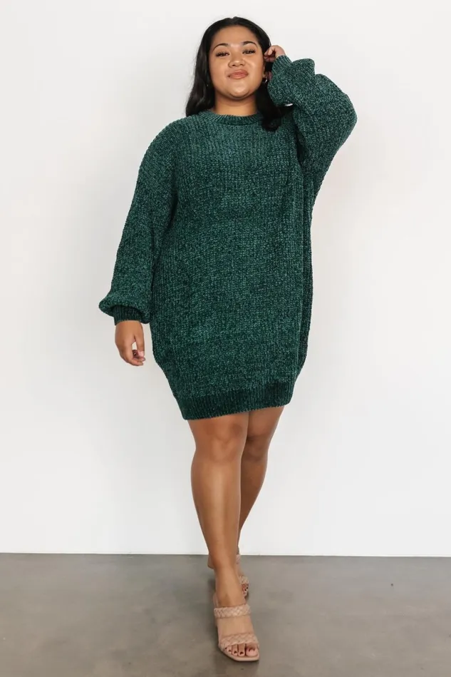 Baltic Born Sweaters Women Christa Sweater Dress Emerald Baltic Born Sweaters Women Christa Sweater Dress Emerald
