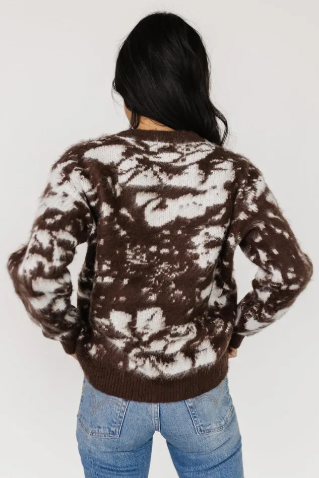 Baltic Born Sweaters Women Fairbanks Sweater Brown Print