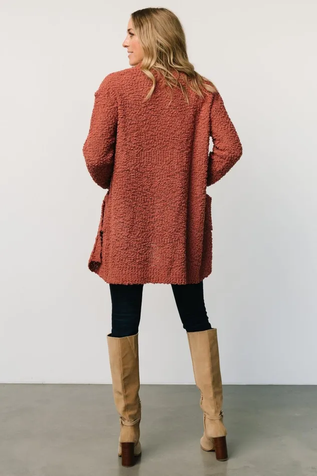 Baltic Born Sweaters Women Oxford Pocket Cardigan Rust Baltic Born Sweaters Women Oxford Pocket Cardigan Rust