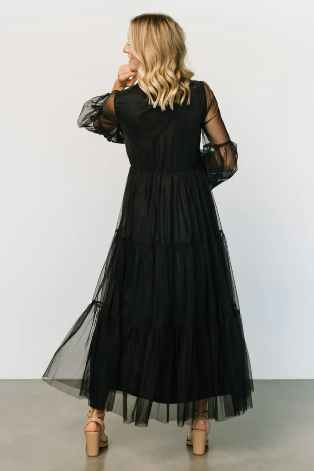Baltic Born Tulle Styles Women Hoffman Tulle Maxi Dress Black Baltic Born Tulle Styles Women Hoffman Tulle Maxi Dress Black