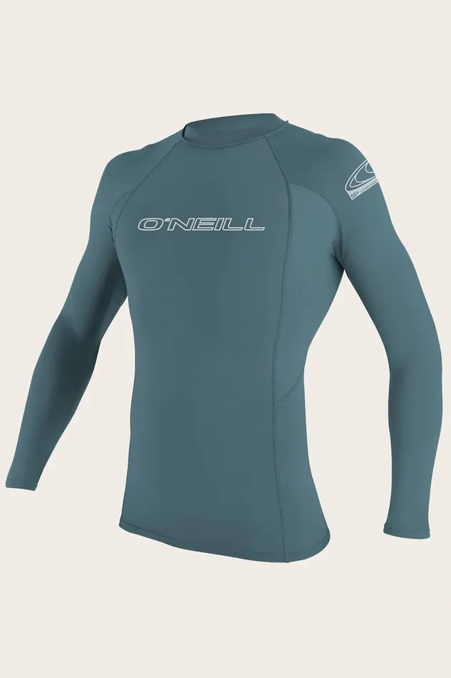 BASIC SKINS 50 LS RASH GUARD Dusty Blue Men O039NEILL Men039S Wetsuits