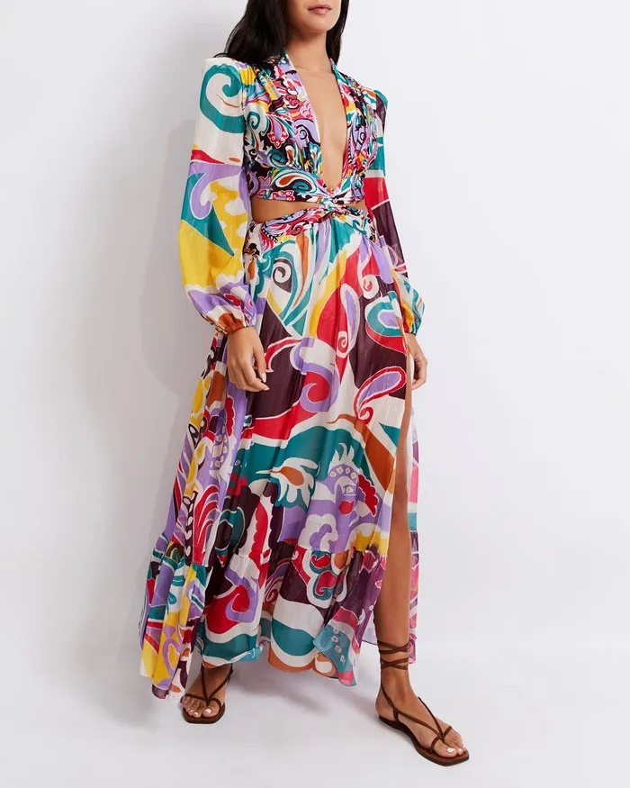 Beach Dresses Women PatBO Daydreamer Plunge Maxi Dress X Harrods Exclusive