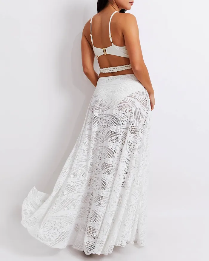 Beach Dresses Women PatBO Pearl Beaded Beach Dress
