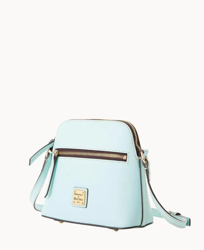 Beacon Zip Domed Crossbody Pale Blue Woman Dooney and Bourke Crossbodies Beacon Zip Domed Crossbody Pale Blue Woman Dooney and Bourke Crossbodies