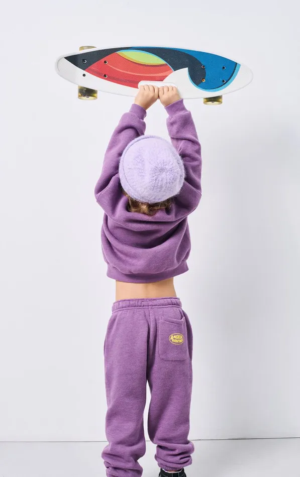 Beanie East Melange Parme Kids American Vintage