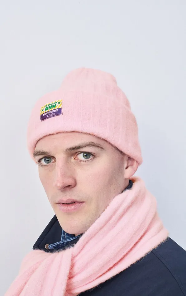 Beanie Vitow Melange Sugared Almond WomenMen American Vintage Beanies and Caps