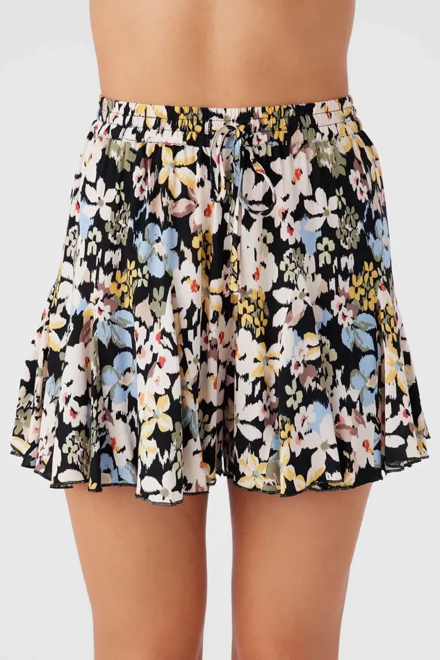 BENNIE CAMDEN FLORAL FLOWY SHORTS Black Women O039NEILL Collections