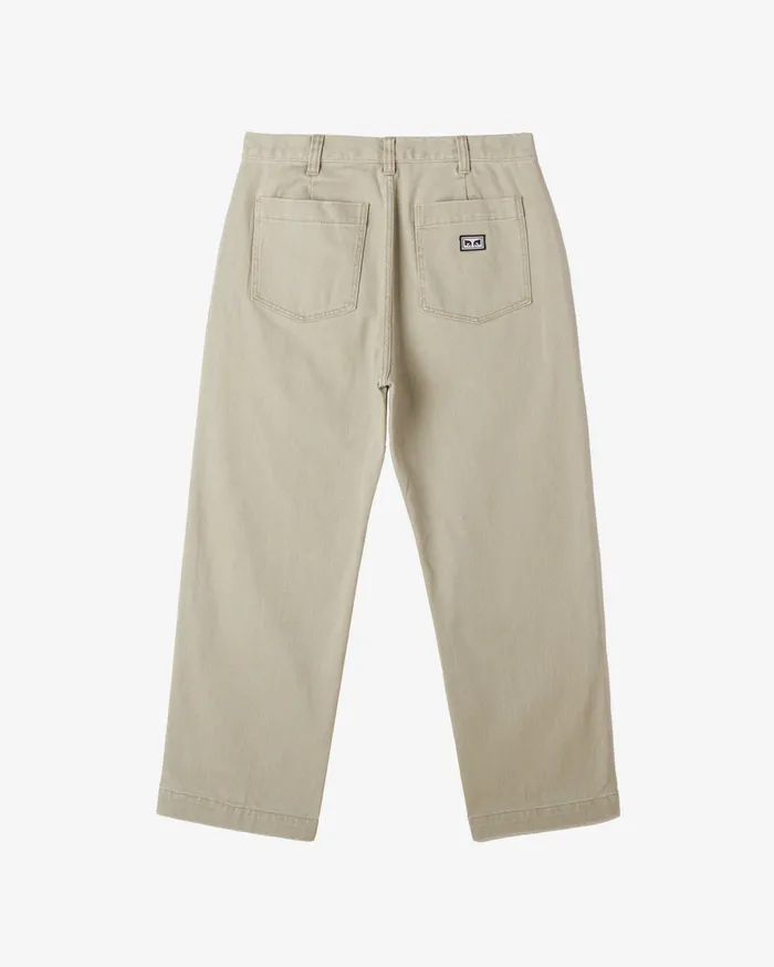 BIG TIMER UTILITY DENIM Abbey Stone Faded Wash Men BOTTOMS OBEY Clothing