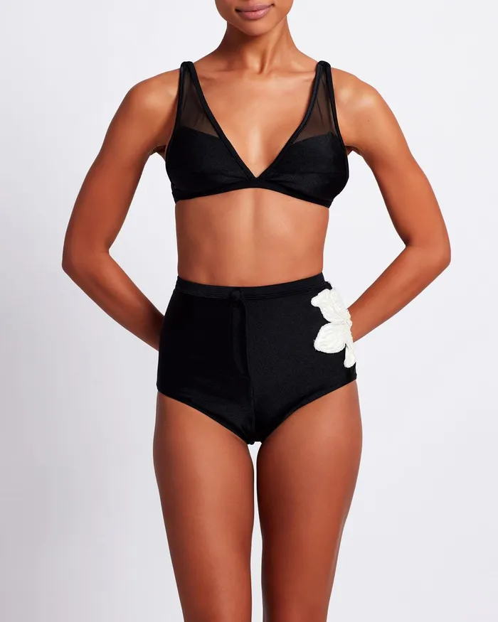 Bikinis Women PatBO MESH PANEL BIKINI TOP