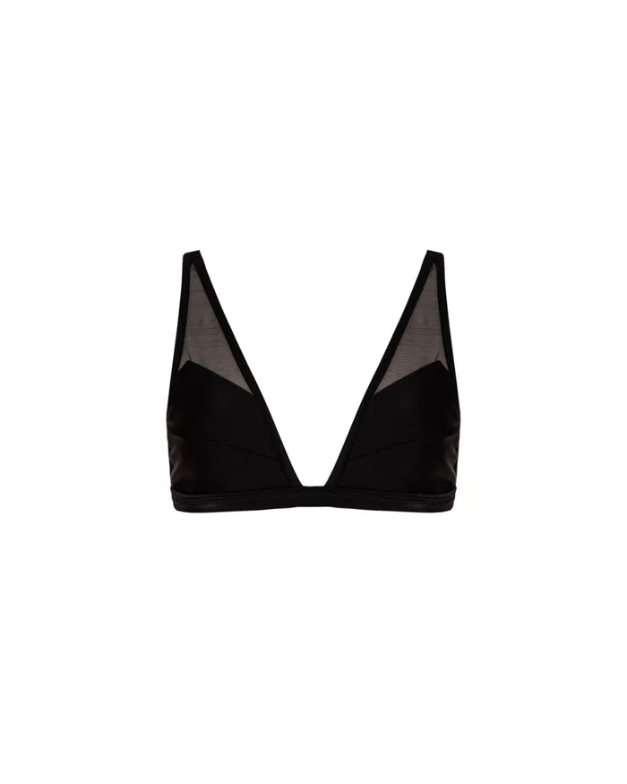 Bikinis Women PatBO MESH PANEL BIKINI TOP