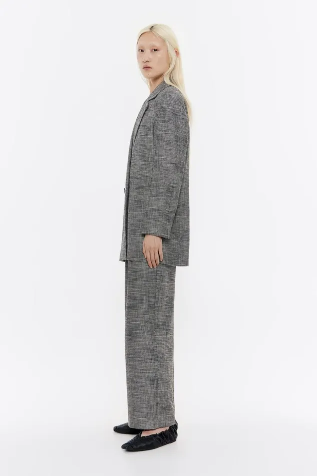 Black Checked Tailored Jacket Black Women Bimba Y Lola Jackets And Blazers Black Checked Tailored Jacket Black Women Bimba Y Lola Jackets And Blazers