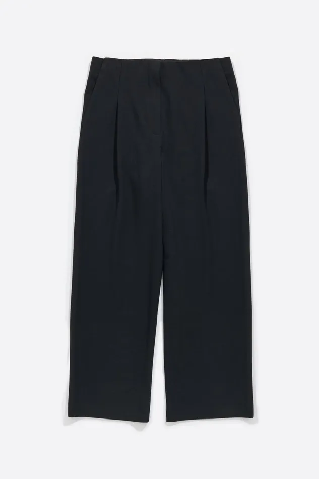 Black Cool Wool Darted Trousers Black Women Bimba Y Lola Total Look