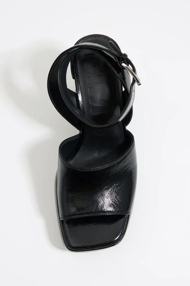 Black Leather Heel Sandal Black Women Bimba Y Lola Sandals Black Leather Heel Sandal Black Women Bimba Y Lola Sandals