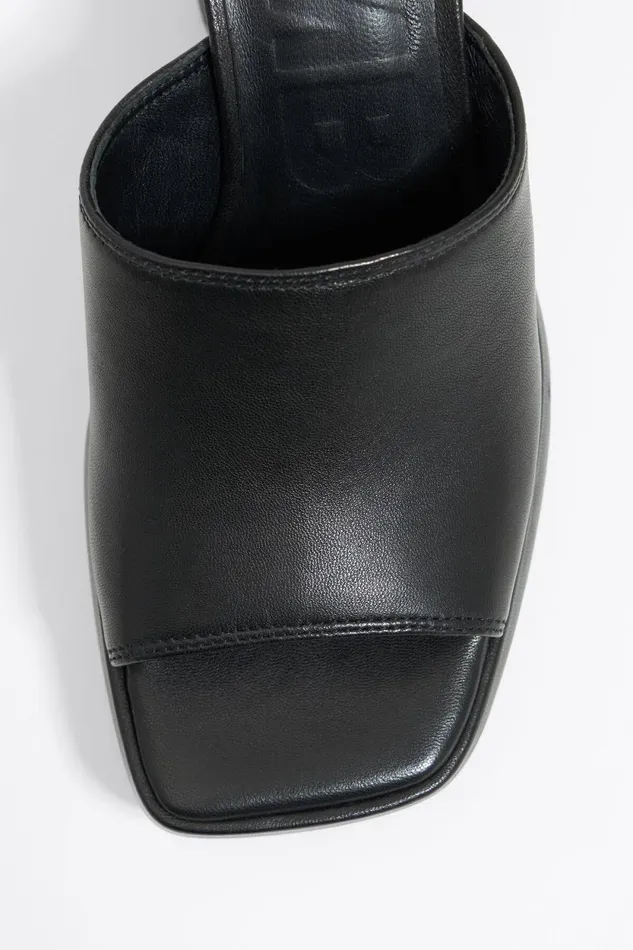 Black Leather Heel Sandal Black Women Bimba Y Lola Sandals Black Leather Heel Sandal Black Women Bimba Y Lola Sandals