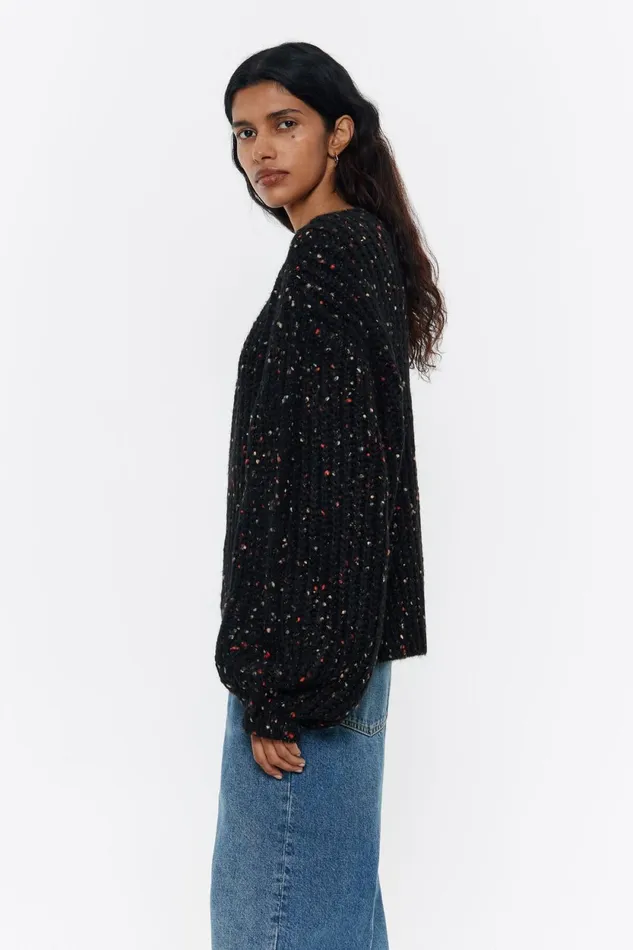 Black Multicolor Sweater Black Women Bimba Y Lola Knitwear Black Multicolor Sweater Black Women Bimba Y Lola Knitwear