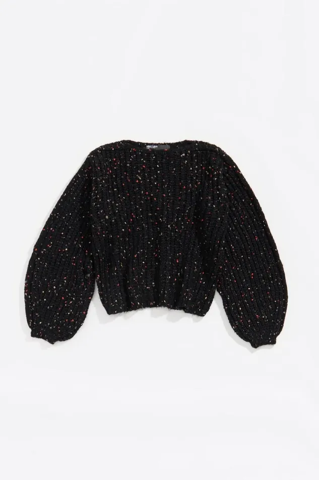 Black Multicolor Sweater Black Women Bimba Y Lola Knitwear Black Multicolor Sweater Black Women Bimba Y Lola Knitwear