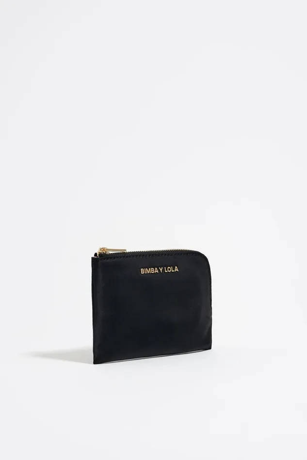 Black Nylon Coin Purse Black Women Bimba Y Lola Wallets And Coin Purses