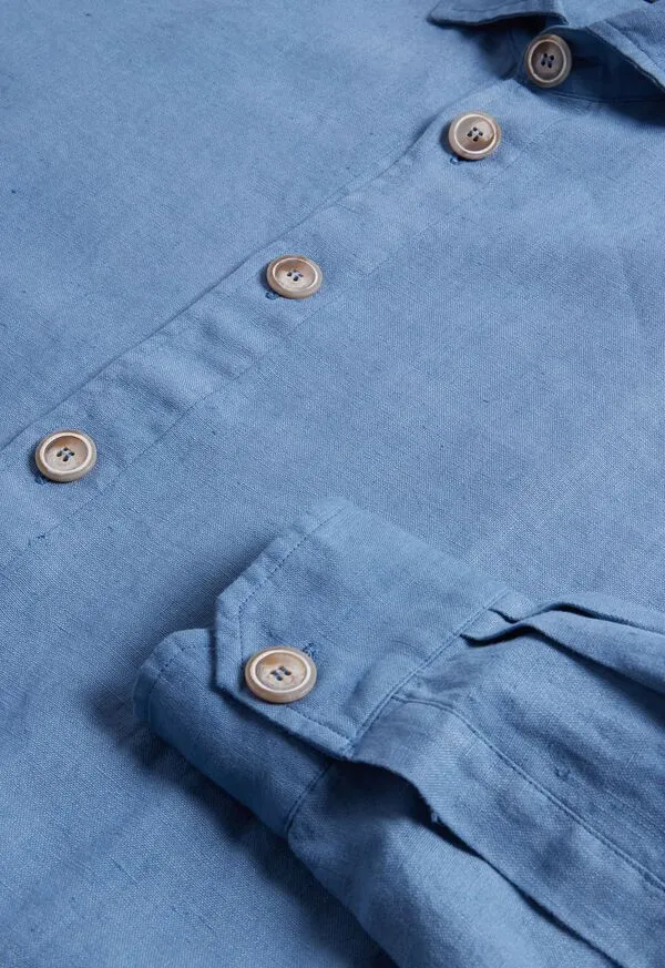 Blazers and Jackets Paulstuart Mens Linen Shirt Jacket Slate Blue Blazers and Jackets Paulstuart Mens Linen Shirt Jacket Slate Blue