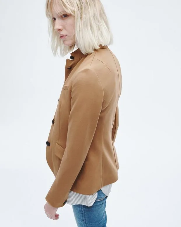 Blazers and Vests Women Rag and Bone Slade Ponte Blazer Camel