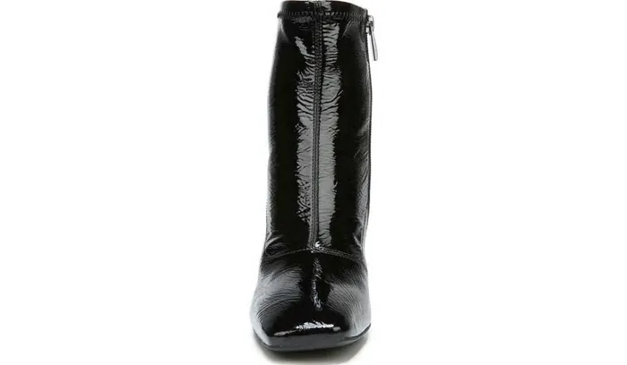 Boots Women Franco Sarto Franco Harmond Block Heel Bootie Black Patent