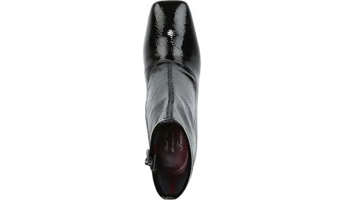 Boots Women Franco Sarto Franco Harmond Block Heel Bootie Black Patent