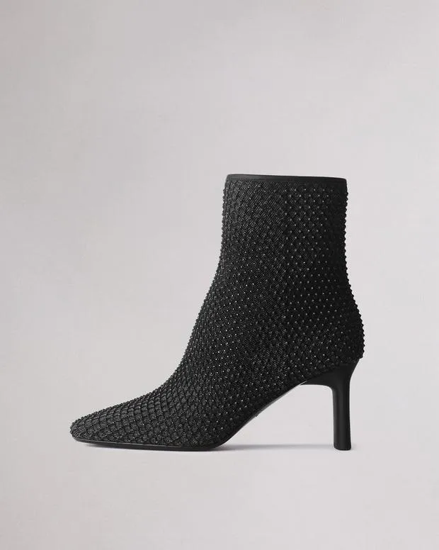 Boots Women Rag and Bone Aja Diamante Boot Black Denim
