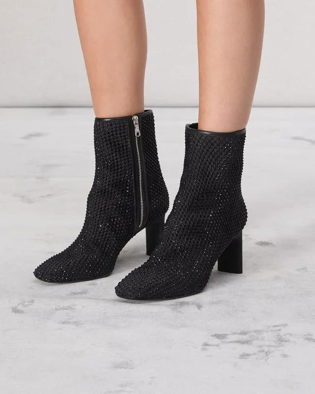 Boots Women Rag and Bone Aja Diamante Boot Black Denim