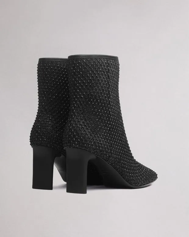 Boots Women Rag and Bone Aja Diamante Boot Black Denim