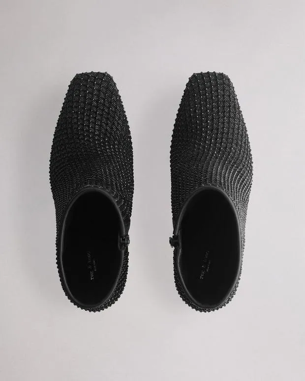 Boots Women Rag and Bone Aja Diamante Boot Black Denim