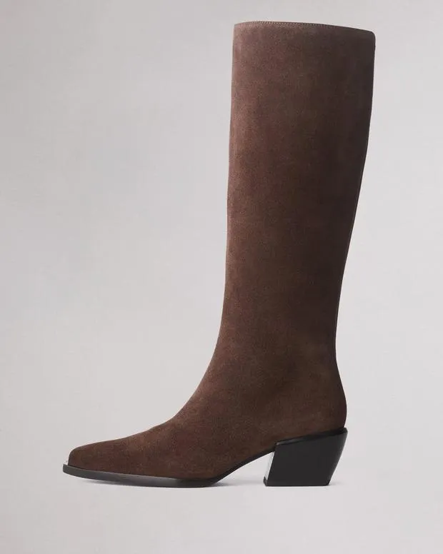 Boots Women Rag and Bone Joni KneeHigh Boot Dark Espresso Suede