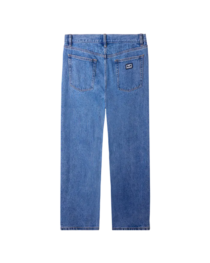 BOTTOMS Men OBEY Clothing HARDWORK DENIM Light Indigo