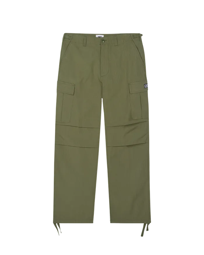 BOTTOMS OBEY Clothing Men HARDWORK RIPSTOP CARGO PANT Deep Lichen Green